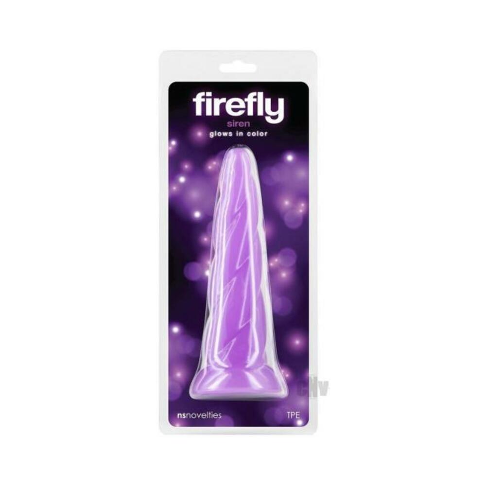 657447109430_1 Firefly Siren Glow-in-the-dark Dildo Purple - Image 1