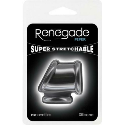 Renegade Piper Cock And Balls Ring Black