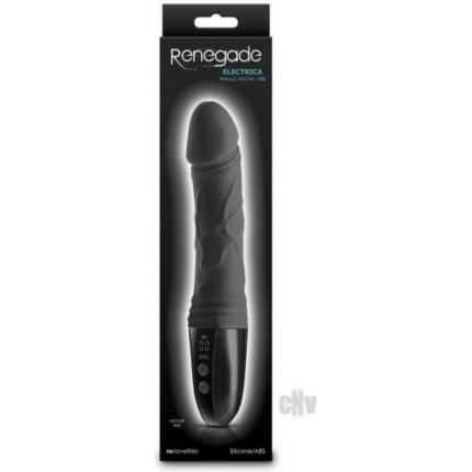 Renegade Electrica Phallic Digital Vibe Black