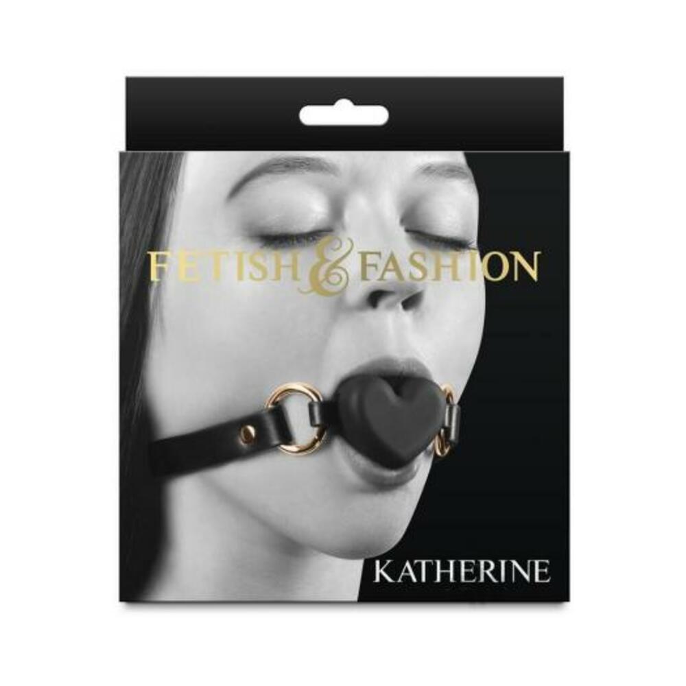 657447109706_1 Fetish & Fashion Katherine Heart Gag Black - Image 1