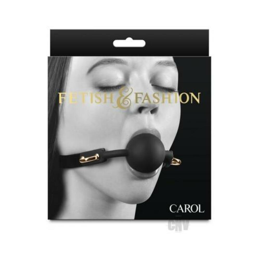 657447109775_1 Fetish & Fashion Carol Ball Gag Black - Image 1