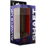 Shaft Model A Liquid Silicone Dong With Balls 8.5 In. Mahogany - Image 3