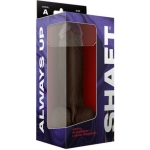 Shaft Model A Liquid Silicone Dong With Balls 9.5 In. Mahogany - Image 3