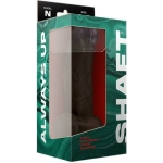 Shaft Model N Liquid Silicone Dong With Balls 8.5 In. Mahogany - Image 3