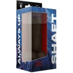 Shaft Model C Liquid Silicone Dong With Balls 8.5 In. Mahogany - Image 3