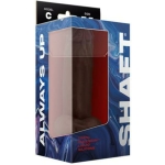 Shaft Model C Liquid Silicone Dong With Balls 7.5 In. Mahogany - Image 3