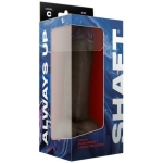 Shaft Model C Liquid Silicone Dong With Balls 9.5 In. Mahogany - Image 3