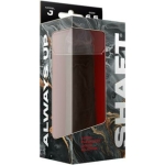 Shaft Model J Liquid Silicone Dong 6.5 In. Mahogany - Image 3