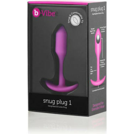 b-Vibe Weighted Snug Plug 1 - 55 g Fuchsia