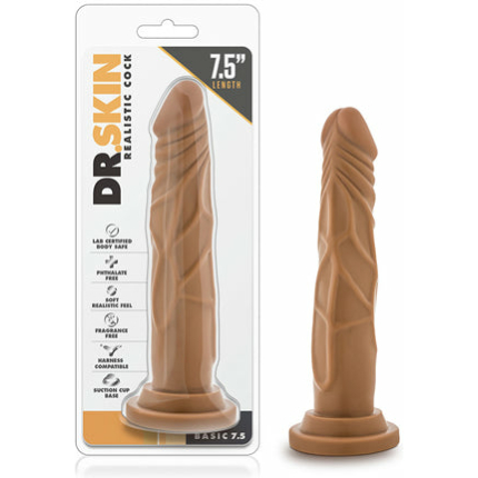 Blush Dr. Skin Realistic Cock Basic 7.5 - Mocha