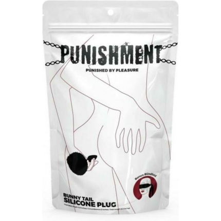 Punishment Bunny Tail Plug Black