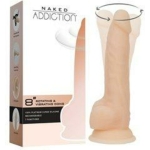 Naked Addiction Rotating & Vibrating Dong 8" Vanilla - Image 2