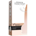 Naked Addiction Rotating & Vibrating Dong With Remote 7" Vanilla