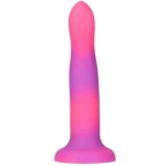 Rave Addiction 8in Glow In The Dark Dildo Pink/purple
