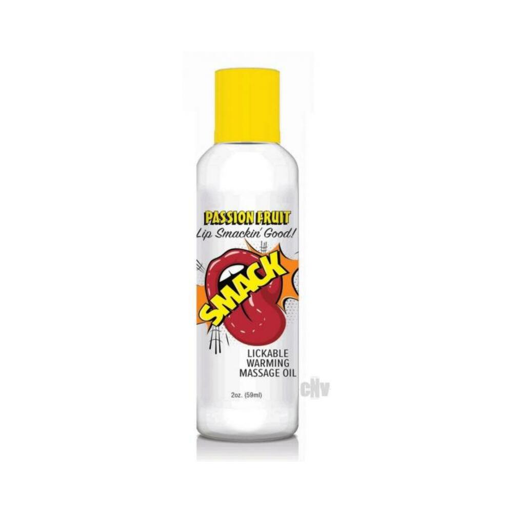 685634111461_1 Smack Massage Oil Passion Fruit 2oz - Image 1