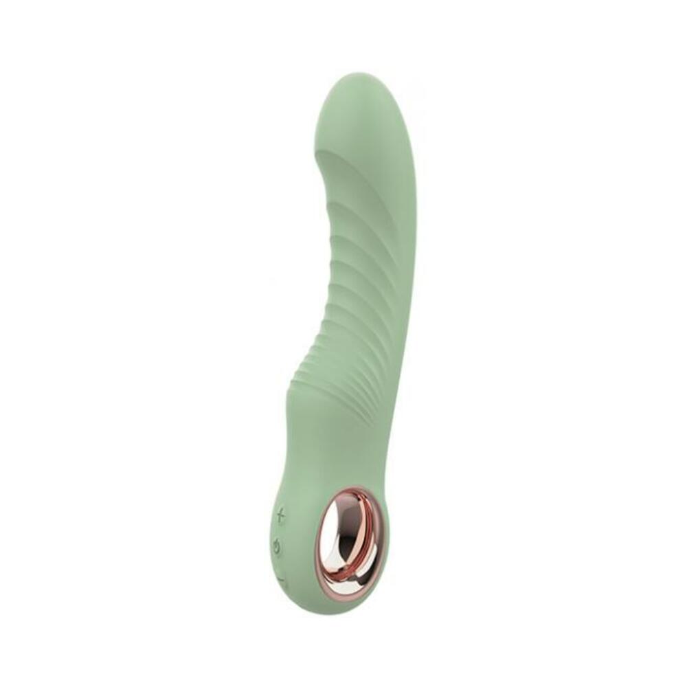 694182023256_1 Nobu Gwen G-spot Vibrator W/removable Bullet - Green - Image 1