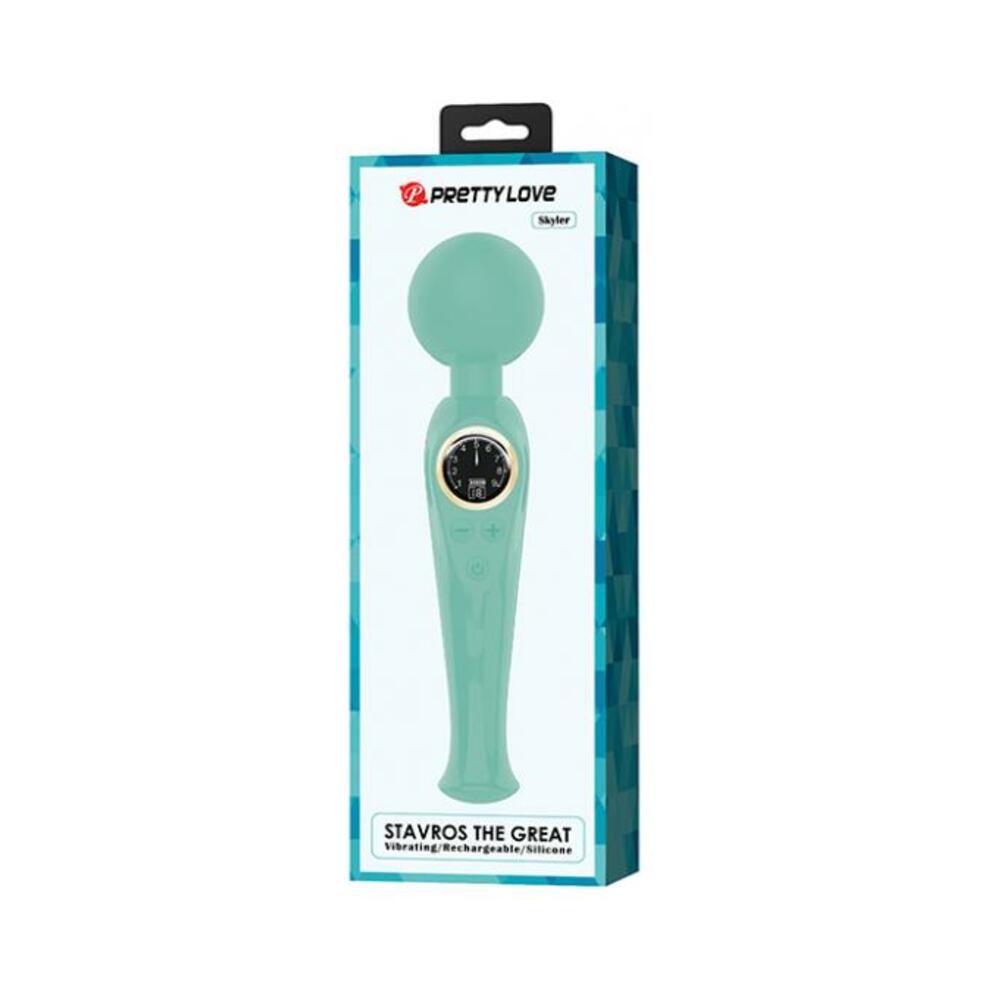 6959532335477_1 Pretty Love Skylar Led Digital Display Wand - Turquoise - Image 1