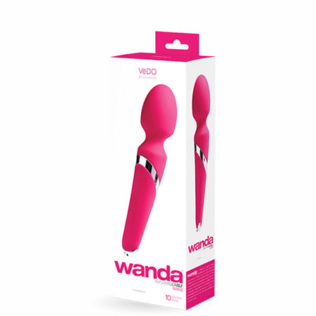 70530 VeDO Wanda Rechargeable Wand - Foxy Pink - Image 1