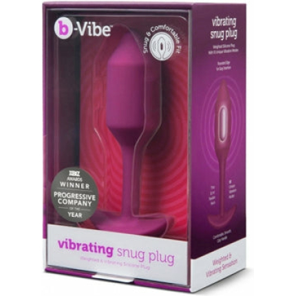 b-Vibe Vibrating Weighted Snug Plug M - 112 g Rose