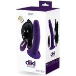Vedo Diki Rechargeable Vibrating Dildo With Harness Deep Purple - Image 2