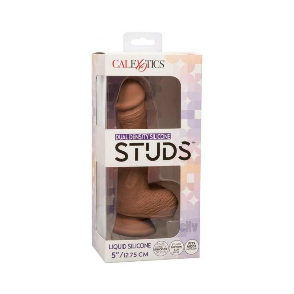 716770104250_1 Silicone Studs Dual Dense 5 Chocolate - Image 1