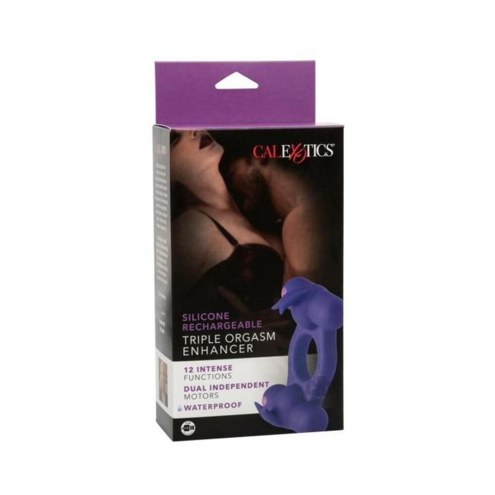 716770104441_1 Silicone Recharge Triple Orgasm Purple - Image 1