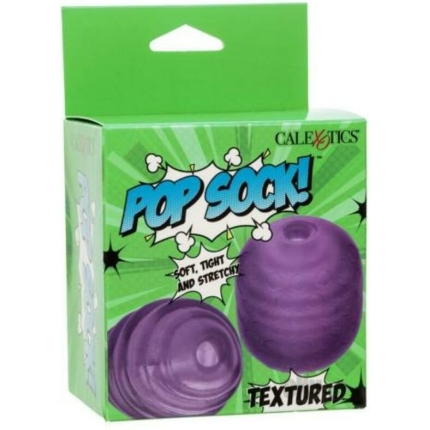 Pop Sock Textured Masturbator - Purple