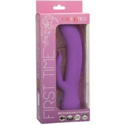 First Time Rechargeable Pleaser Vibrator - Purple