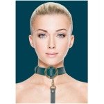 Ouch Halo Collar With Leash Green