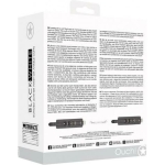 Ouch! Black & White Bonded Leather Wrist Or Ankle Cuffs With Adjustable Straps - Image 3