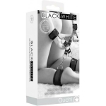 Ouch! Black & White Velcro Hogtie With Hand And Ankle Cuffs Black - Image 2