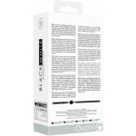 Ouch! Black & White Silicone Ball Gag With Adjustable Bonded Leather Straps Black - Image 3