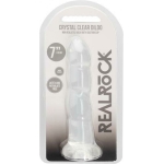 Realrock Non Realistic Dildo W Suction Cup 7in Transparent - Image 2
