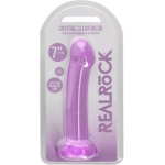 Shots Realrock Crystal Clear 7" Dildo  - Purple - Image 2