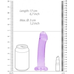 Shots Realrock Crystal Clear 7" Dildo  - Purple - Image 3