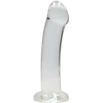 Realrock Non Realistic Dildo W Suction Cup 6.7in Transparent