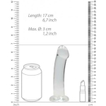 Realrock Non Realistic Dildo W Suction Cup 6.7in Transparent - Image 3