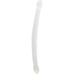 Shots Realrock Crystal Clear 17" Double Dildo  - Transparent