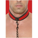Ouch Neoprene Collar W/leash Red