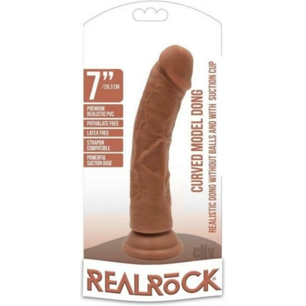 Realrock Curved Dildo 7 Tan