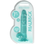 Realrock 7in Realistic Dildo W/ Balls Turquoise - Image 2
