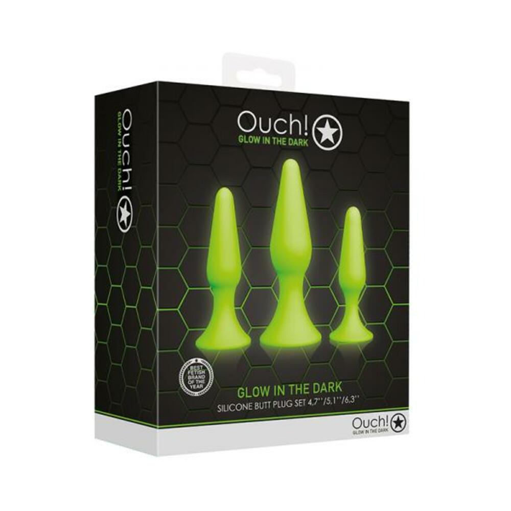 7423522639672_1 Ouch Butt Plug Set Gitd - Image 1