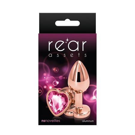 74505 Rear Assets Rose Gold Heart Small - Pink - Image 1