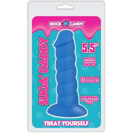 Rock Candy Suga Daddy 5.5 Silicone Dildo - Blue