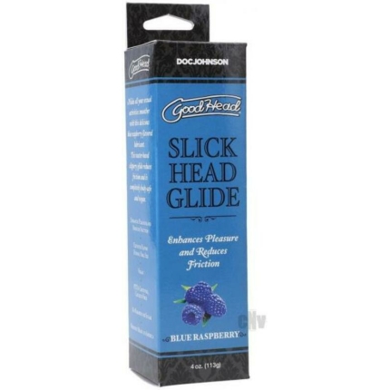 Goodhead Slick Head Glide Blue Raspberry 4 Oz.