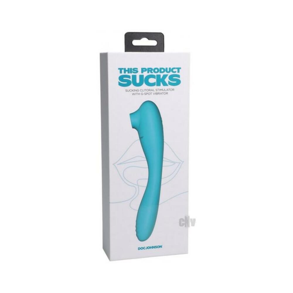 782421086572_1 This Product Sucks Rechargeable Bendable Dual Ended Silicone Sucking Clitoral Stimulator & G-spot Vi - Image 1
