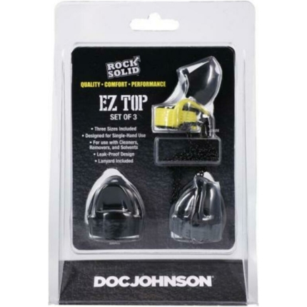 Rock Solid Ez Top 3-piece Set Black/yellow/grey