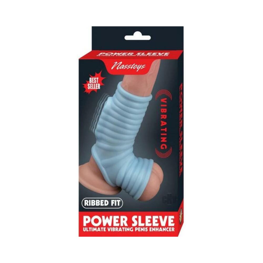 782631312621_1 Vibrating Power Sleeve Ribbed Fit Blu - Image 1