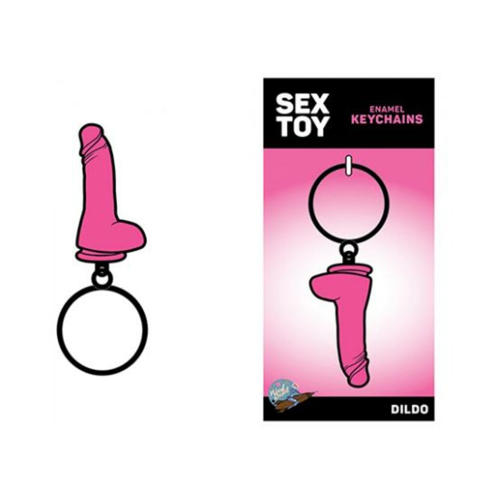 785571086805_1 Sex Toy Keychain Pink Dildo - Image 1