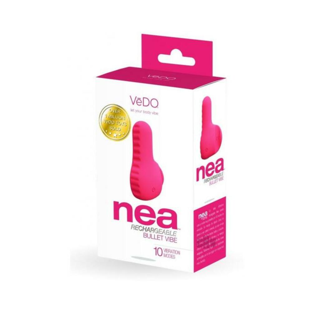 792816281536_1 Vedo Nea Rechargeable Finger Vibe - Foxy Pink - Image 1